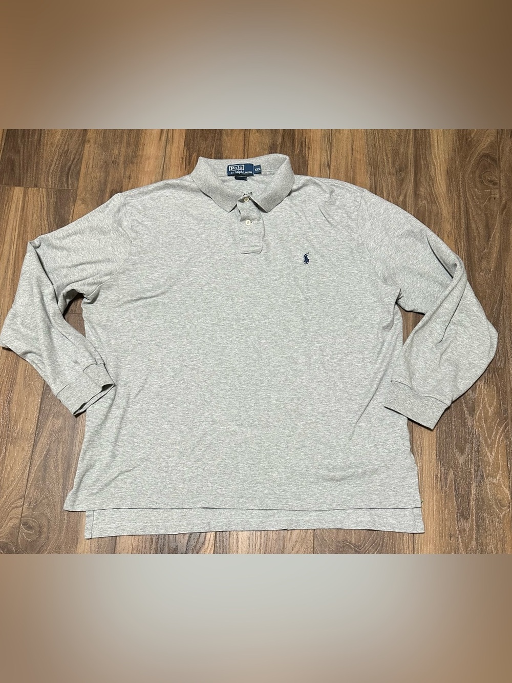 Polo by Ralph Lauren Light Gray Long-Sleeve Polo